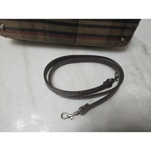 P&Y PRESTON & YORK Greem/Brown/Cream Zip SHOULDER PURSE/BAG - Picture 12 of 12